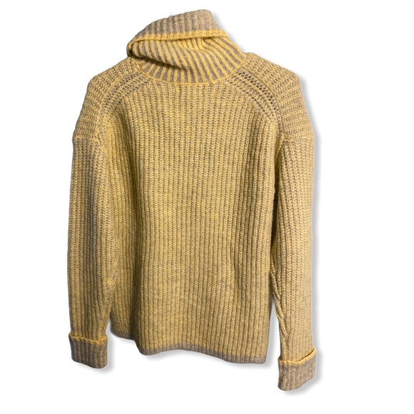 Caslon Turtleneck Sweater Yellow Grey Heather - Picture 4 of 7